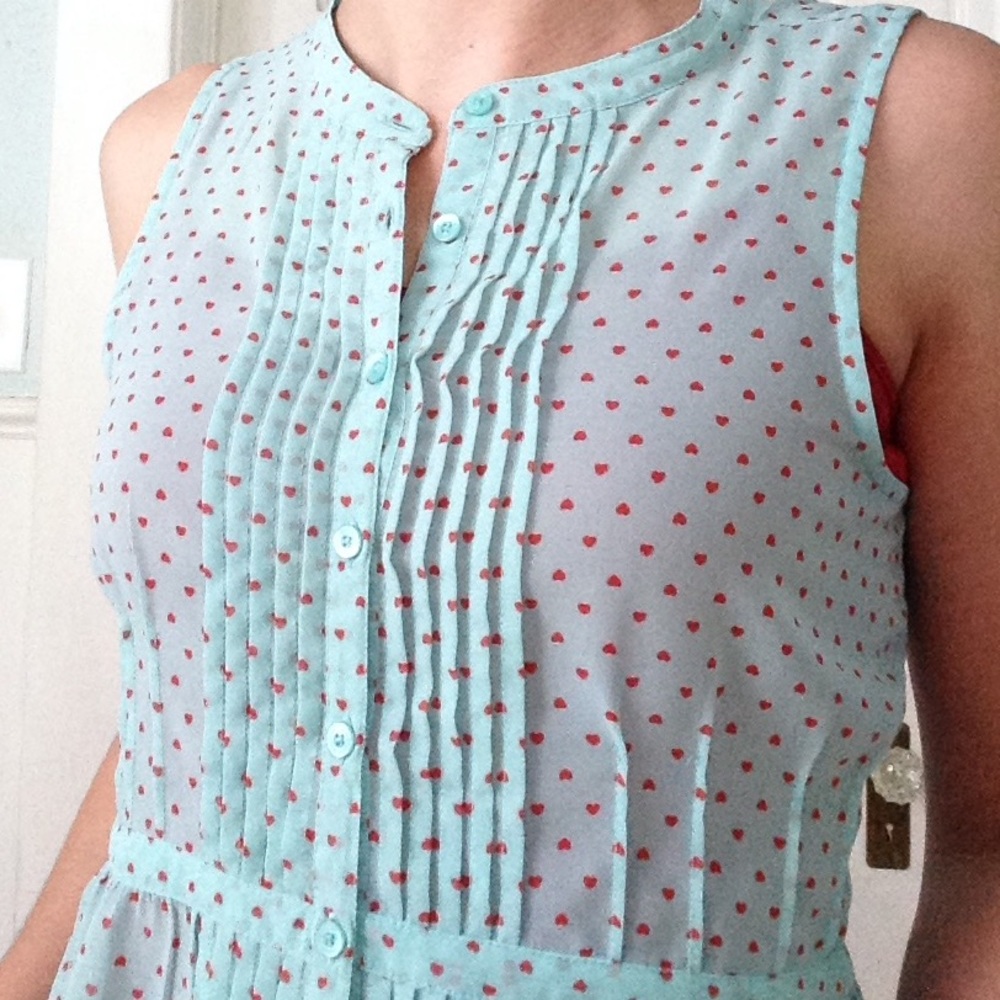 Frenchi dreamy heart blouse